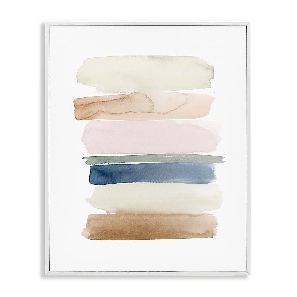 Tranquil Earth Modern Abstract Living Room Painting by Grace Popp White Framed Giclee Art Print Abstract 16 in. x 20 in. price history on PriceWatchPro