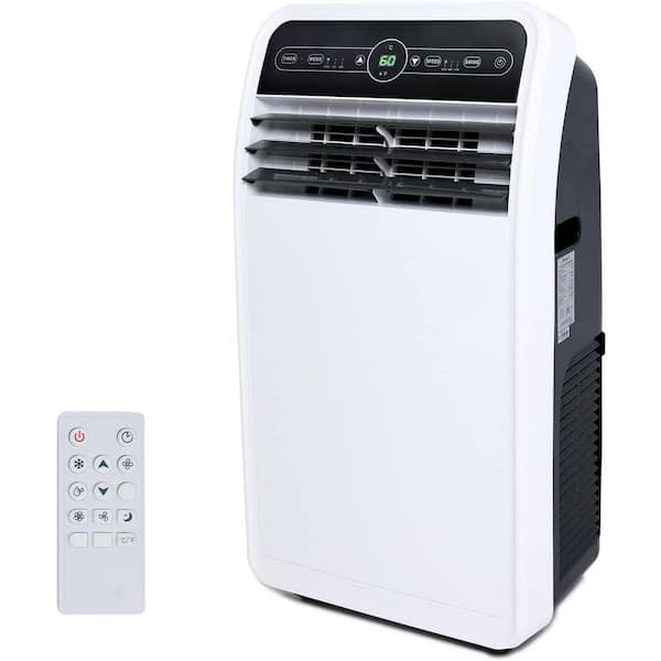 12,000 BTU Portable Air Conditioner Cools 400 Sq. Ft. with Dehumidifier & Fan Modes, Remote Control, 24H Timer