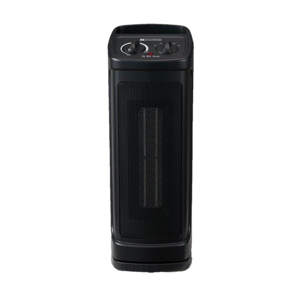 1500W 17 in. Ceramic Space Heater, Forced Air Portable Electric Heater with