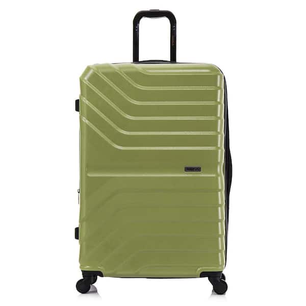 InUSA Aurum Lightweight 28 in. Green Hard side Spinner Luggage Roller Suitcase