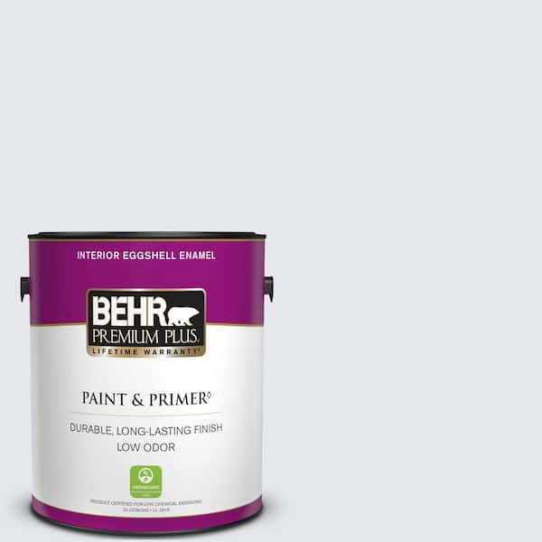 BEHR PREMIUM PLUS 1 gal. #630C-1 Lavender Haze Eggshell Enamel Low Odor Interior Paint & Primer