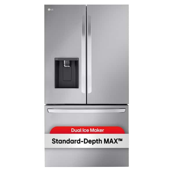 31 cu. ft. SMART Standard Depth MAX French Door Refrigerator with Dual Ice Makers in PrintProof Stainless Steel