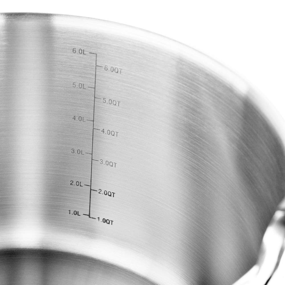 MasterPRO 7.3 Qt Stainless Steel Stock Pot with Glass Lid
