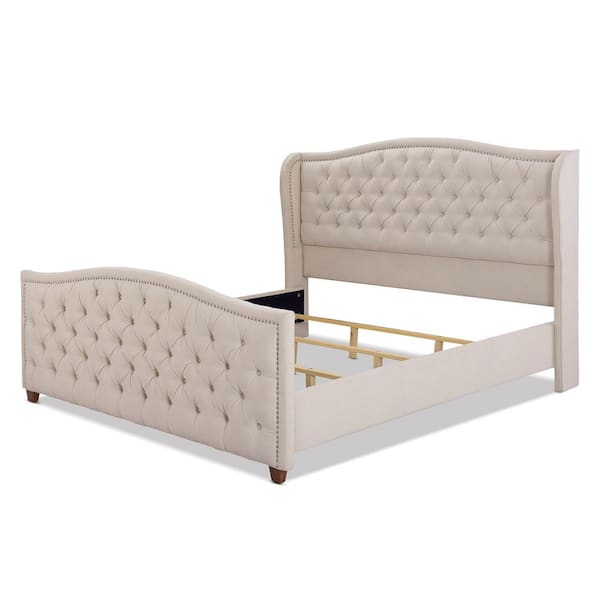 Rothbury wingback upholstered online platform bed