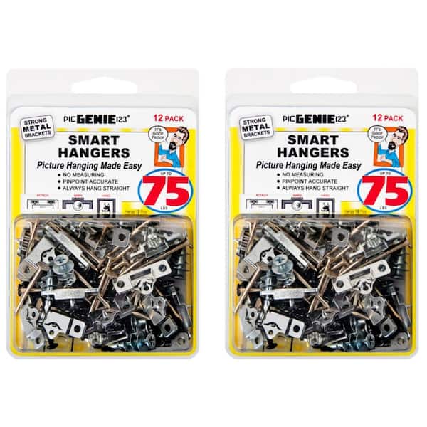 PICGENIE123 Smart Hangers 75 lbs. (12-Pack)(2) K75-L12D-2 - The Home Depot