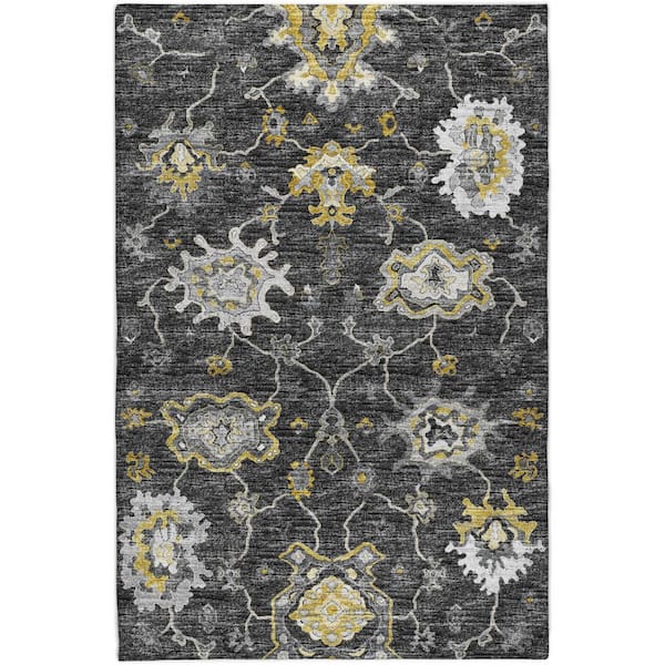 Dream Shag Premium Machine Washable Abstract ADS96 Shadow 10 ft. x 14 ft. Area Rug