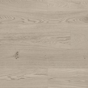 Ice Caps White Oak 9/16 in. T x 8.66 in. W Tongue and Groove Smooth Engineered Hardwood Flooring (31.25 sqft/case)