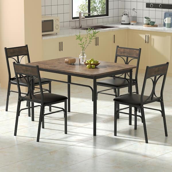 Carambole metal 4 2025 seater dining set