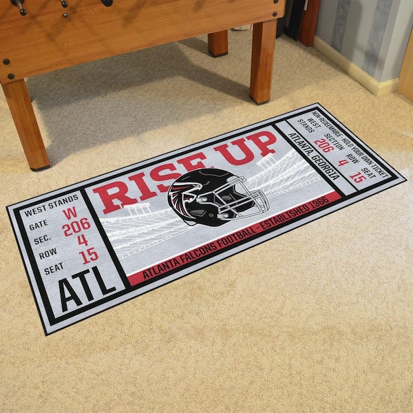 NFL - Atlanta Falcons 30 in. x 72 in. Indoor Ticket Runner Rug