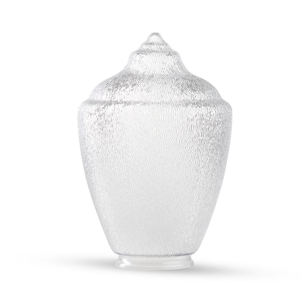 SOLUS Flame Tip Series 67 Clear Polycarbonate Streetlamp Globe with 3.88 in. Fitter Neck - No Fixture Included