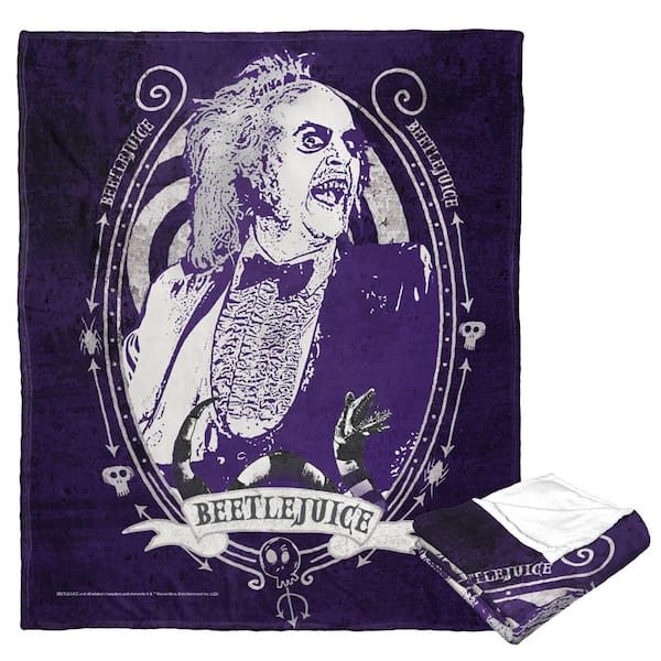 THE NORTHWEST GROUP Beetlejuice Silk Touch Multi-Colored Throw Blanket ...