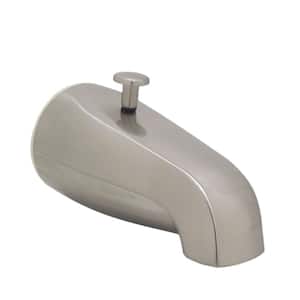 5-1/4 in. Rear Diverter Tub Spout with Rear Connection in Satin Nickel