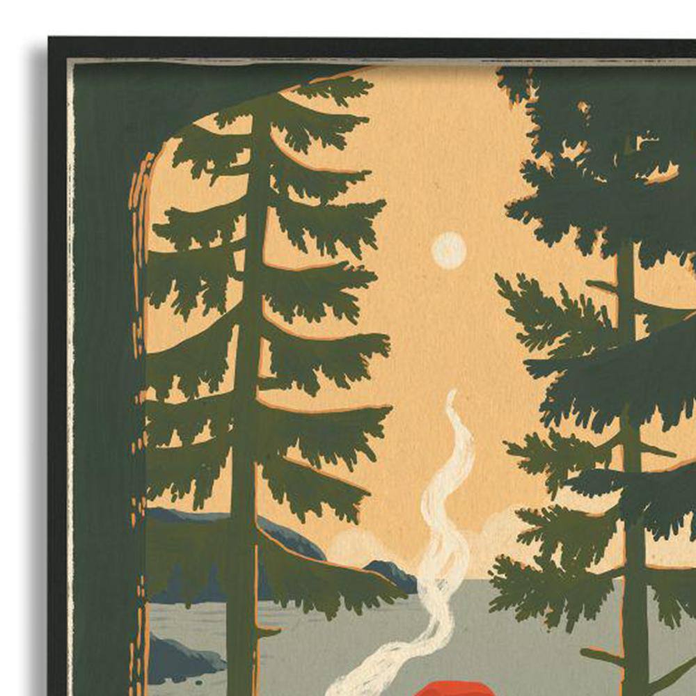 Born to Roam Rustic Forest Camping Tent Canvas Print