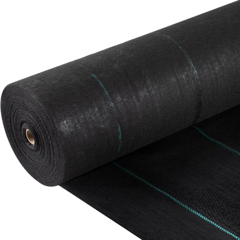5 oz Heavy-Duty Woven PP Weed Barrier Fabric, 5 ft. x 250 ft., Black Landscape Cover price history on PriceWatchPro