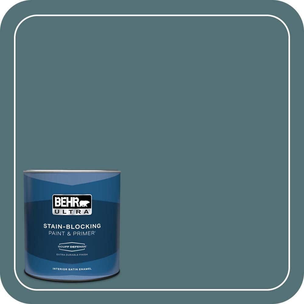 1 qt. Home Decorators Collection #HDC-CL-22 Sophisticated Teal Extra Durable Satin Enamel Interior Paint & Primer price history on PriceWatchPro