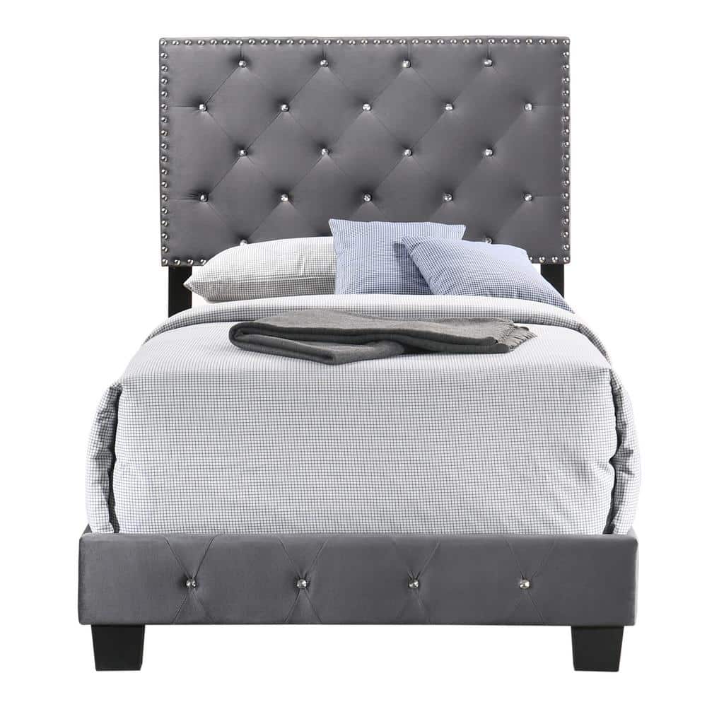 Suffolk Gray Twin Panel Bed