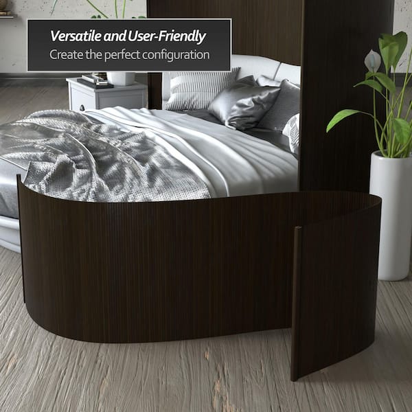 RED LANTERN Bamboo Wave 24 in. Dark Mocha Room Divider BF-2WAVE
