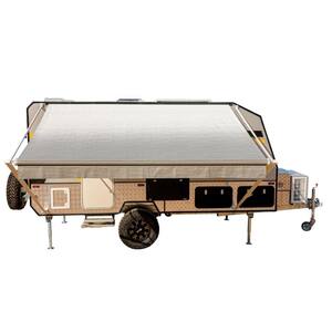 180 in. RV Retractable Awning (96 in. Projection) in Grey Fade