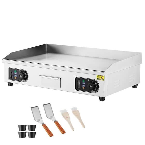 Commercial Electric Griddle 2800-Watt Countertop Flat Top 28.74 x 15.75 x 0.39 in. Area 551.99 sq. Silver 2025 Upgrade