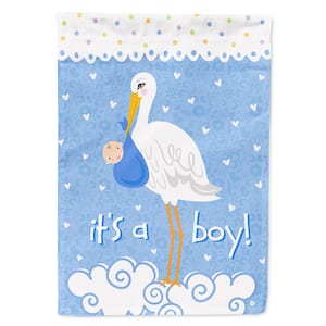 28 in. x 40 in. Polyester It's a Baby Boy Flag Canvas House Size 2-Sided Heavyweight