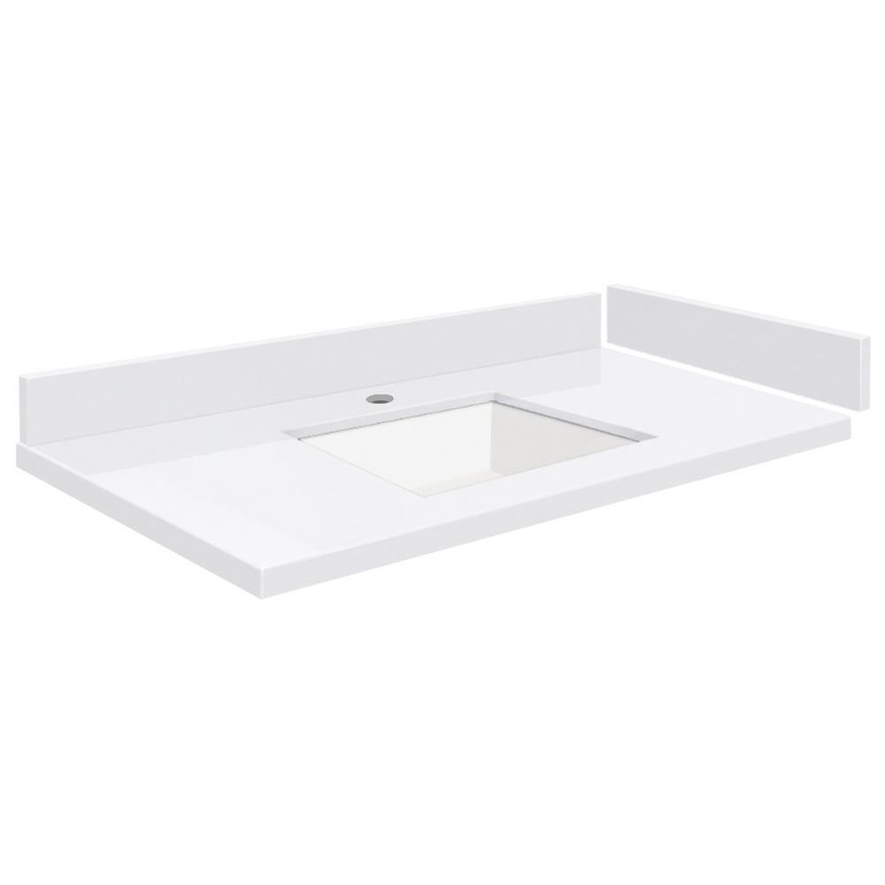 Reviews for Transolid Silestone 33.5 in. W x 22.25 in. D Quartz White