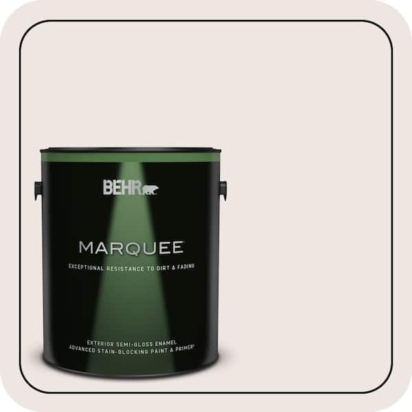 BEHR MARQUEE 1 gal. #N170-1 Tailors Chalk color Semi-Gloss Enamel Exterior Paint & Primer