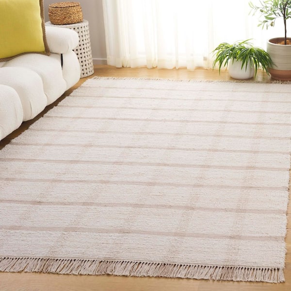 Montauk 3 ft. x 5 ft. Ivory/Beige Geometric Lattice Area Rug