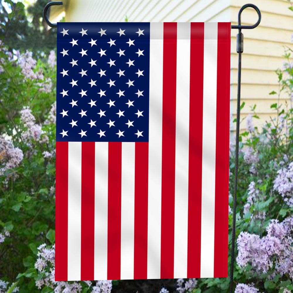 Patriotic Double-Sided USA Garden Flag 18 x 12.5 Inch