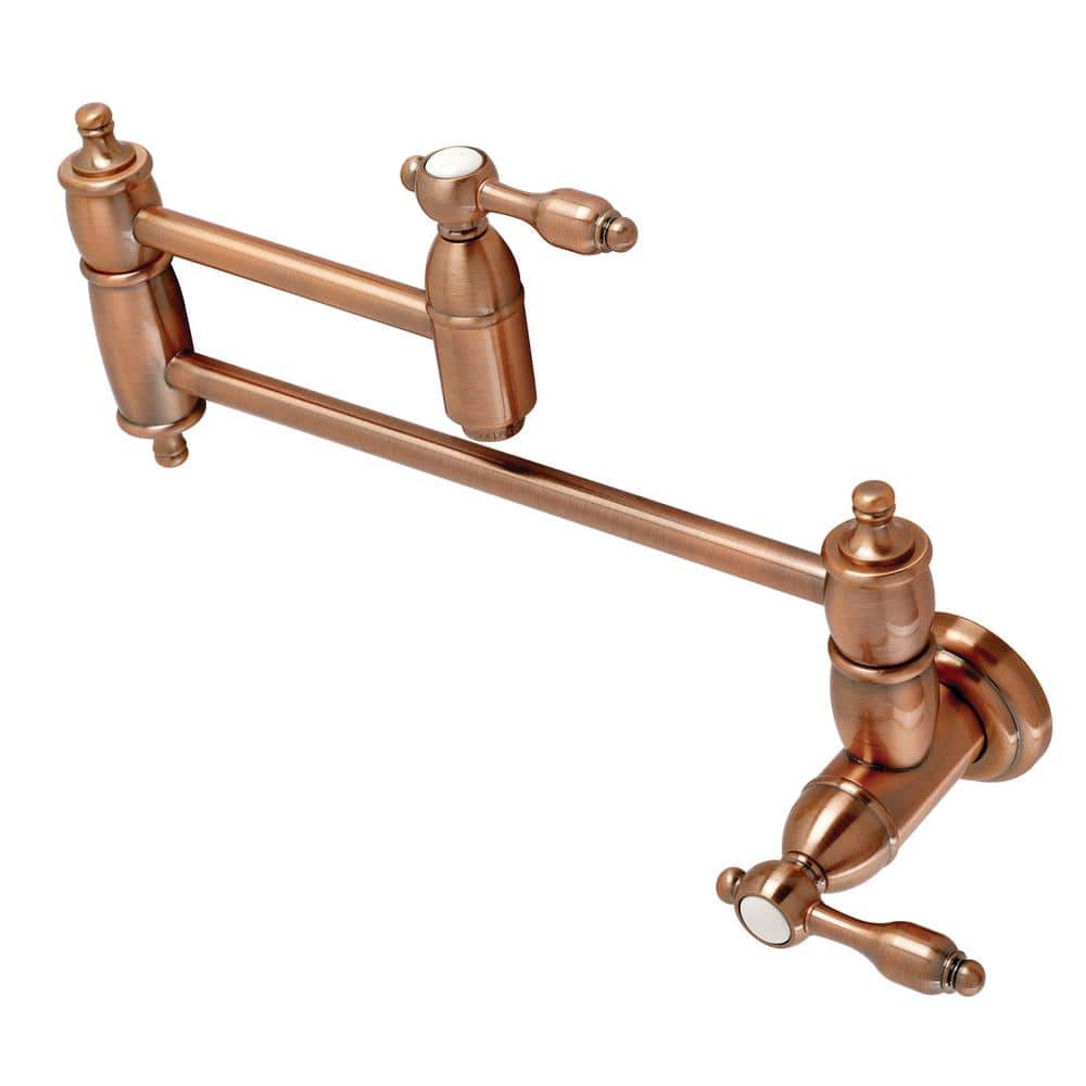 Tudor Wall Mounted Pot Filler in Antique Copper price history on PriceWatchPro