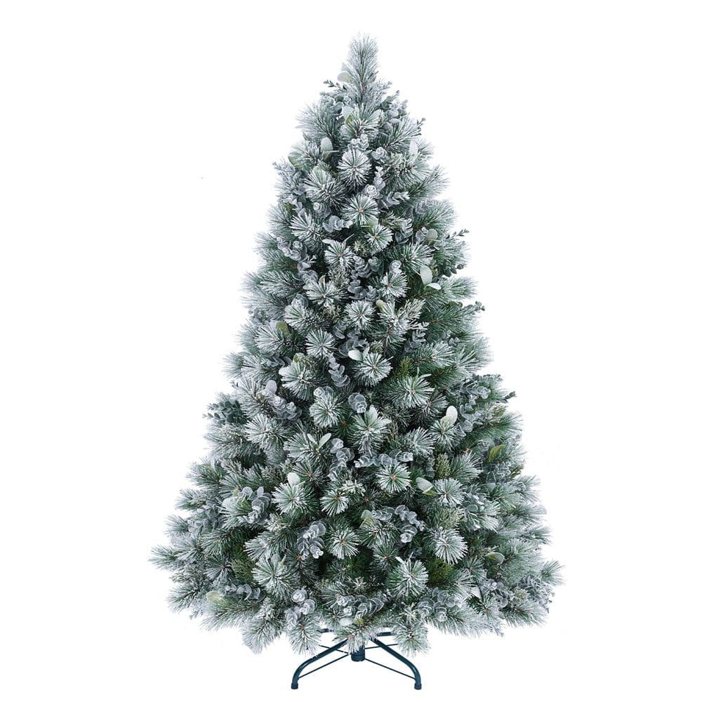 48 in. H Green Artificial Christmas Tree with Pine Needles & Eucalyptus Leaves, 404 Tips, Metal Stand (1-Pack) price history on PriceWatchPro