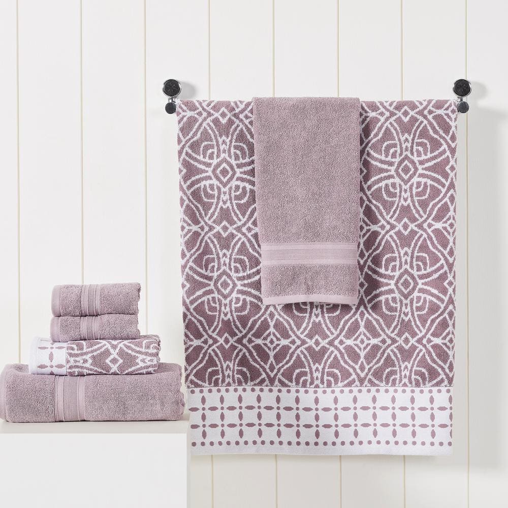 Orchid Cotton 6-Piece Hand and Washcloth Set