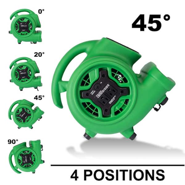 XPOWER 925 CFM 3-Speed Multi-Purpose Mini Mighty Air Mover Utility