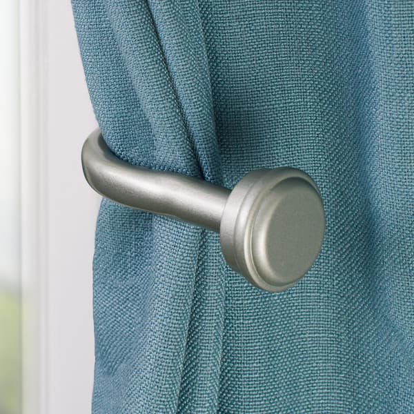 METAL CURTAIN HOLDBACK Hanger Tie Back Wall Hooks 1 Pair Clothes