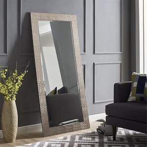 Mosaic Style Full Length Mirror for Home, 66" L X 32" W Leaning Vanity Mirror, Wall Mirror/Floor Mirror for Living Room