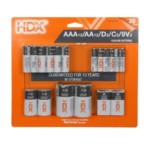 Battery Multipack (AAA 12ct, AA 12ct, D 2ct, C 2ct, 9V 2ct)