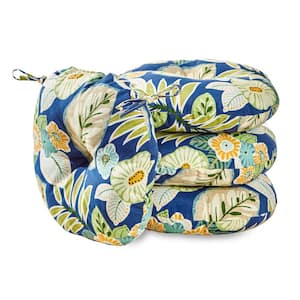 Marlow Floral 15 in. Round Outdoor Seat Cushion (4-Pack)