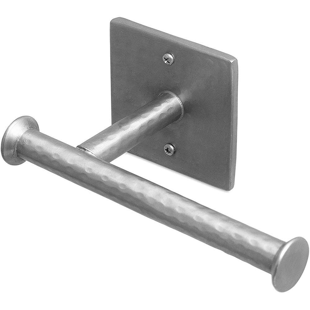 Monarch Abode Monarch Hand Hammered Toilet Paper Holder In Nickel The Home Depot