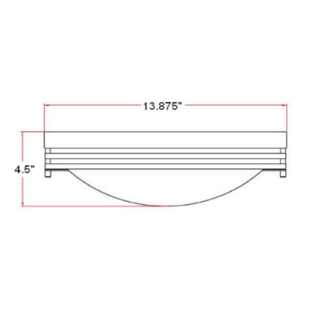 Satin Nickel 14" Alabaster Glass 2-Light Ceiling Mount