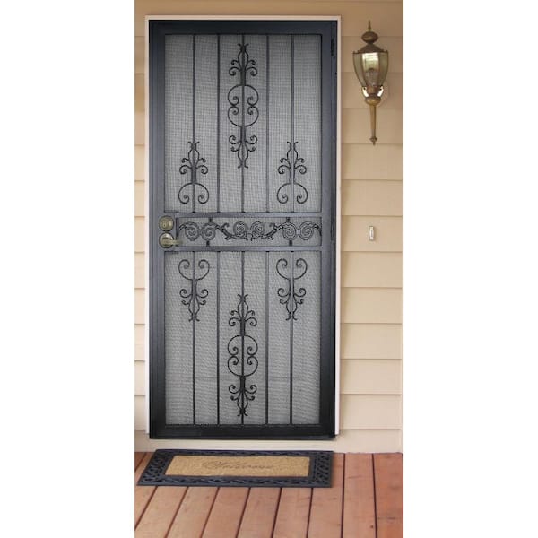 metal security screen door