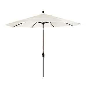11 ft. Aluminum Collar Tilt Double Vented Patio Umbrella in Canvas Pacifica