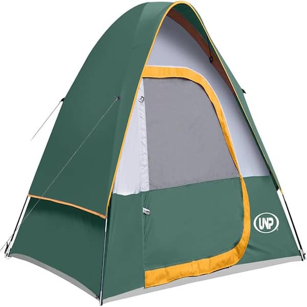 4-Person Dark Green Portable Dome Tent