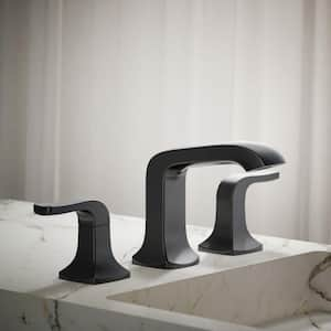 Rubicon 8 in. Widespread Double Handle Bathroom Faucet in Matte Black