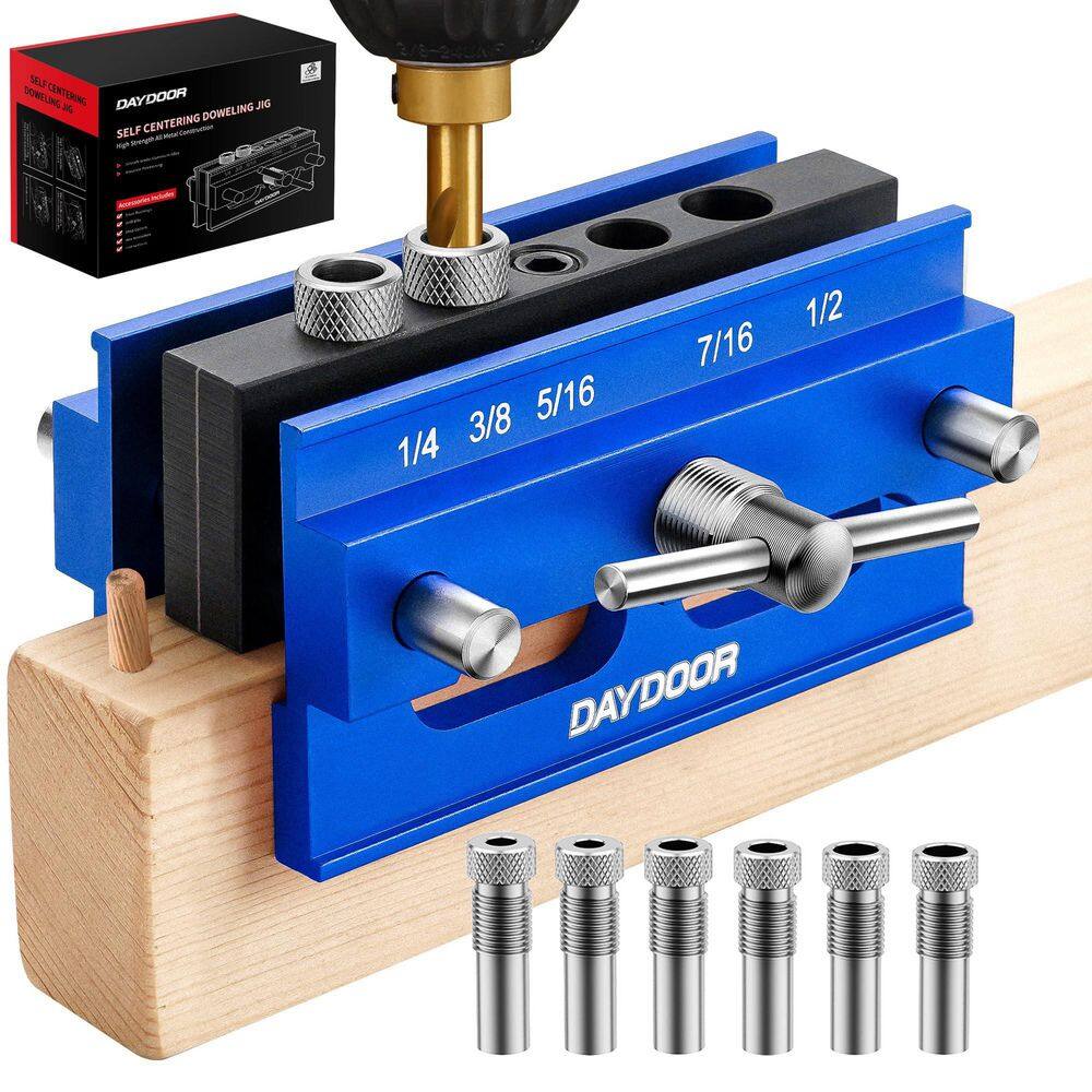 Laybus Blue Medium Self Centering Doweling Jig, Dowel Jig for