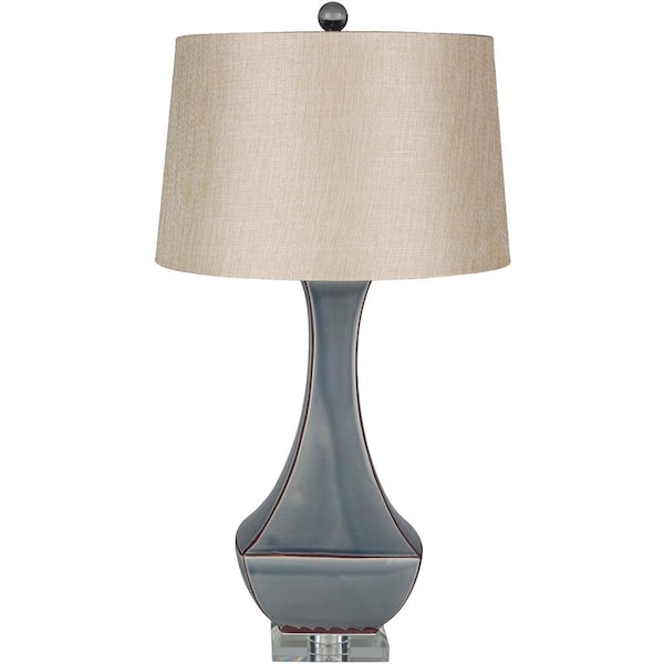 Fathullah 30.5 in. Sea Foam Indoor Table Lamp