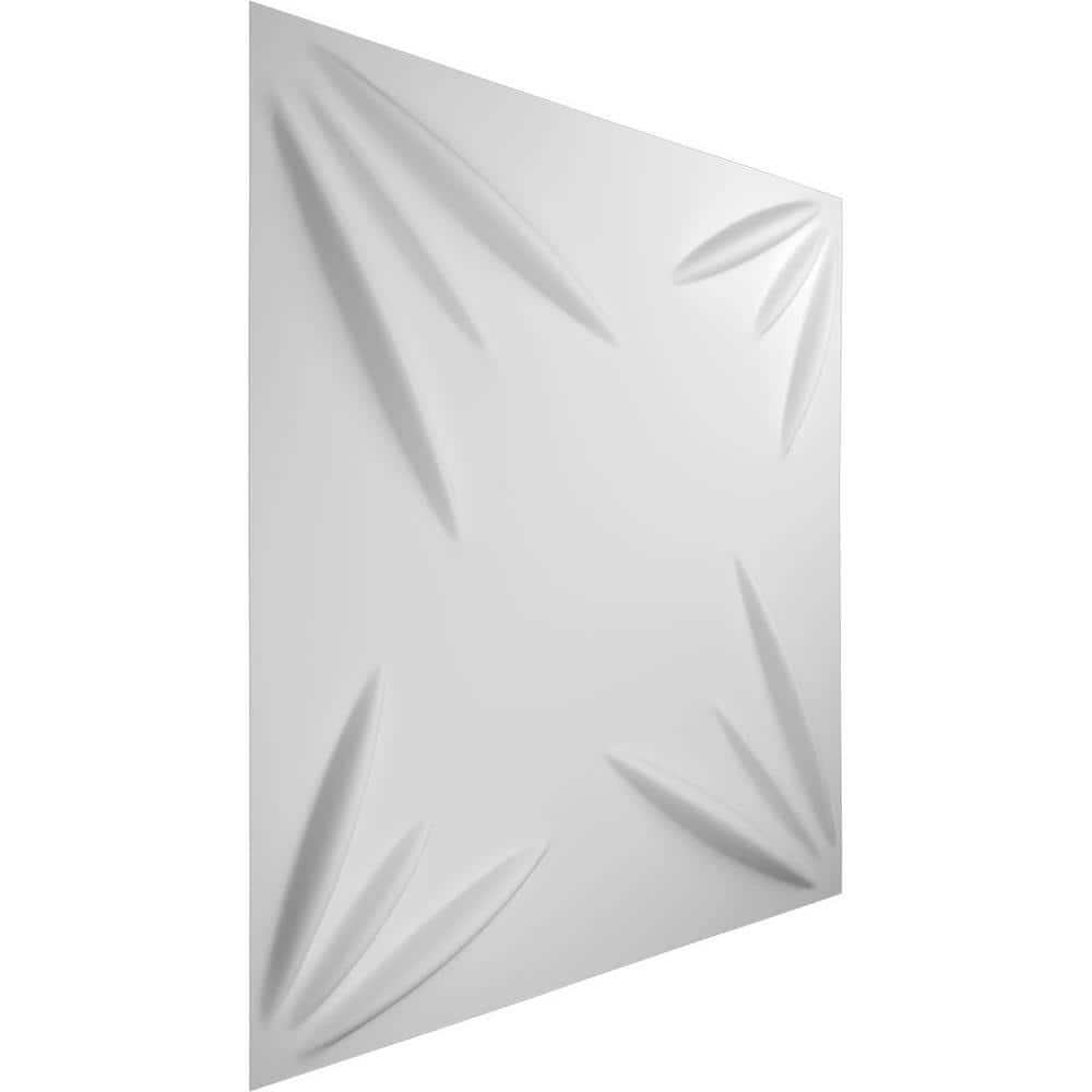 Inula White Textured 3D PVC Decorative Wall Panel