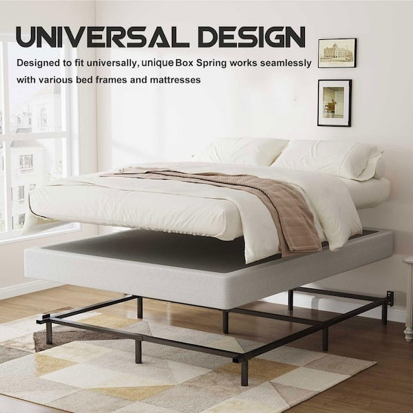 HOMZENE 9 in. California King Size Box Spring with Metal HOMZENE 9 in. California King Size Box Spring with Metal