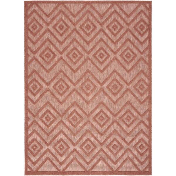 Coral 4 X 6 ft. Woven Polypropylene;Polyester Indoor/Outdoor Area Rug