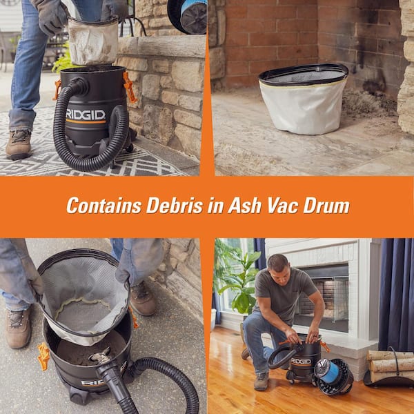 Genuine Dry Pick-Up Only Shop Vacuum Micro Cloth Drum Filter for RIDGID 5 Gal. Ash Vacuum HDAV0500 (1-Pack) VFA0500