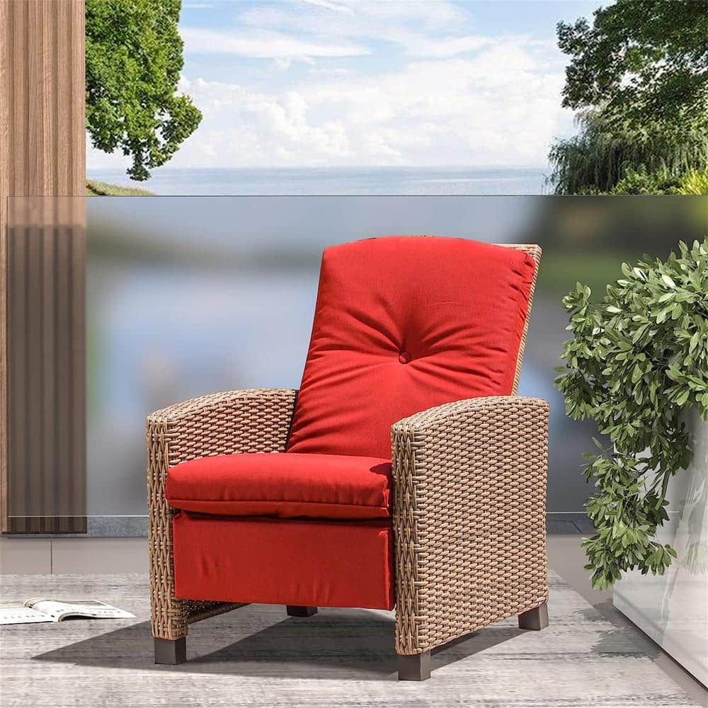 Indoor Outdoor Recliner Replacement Cushion, Patio Furniture Chair Sofa  Washable Cushion Deep Seat, UV Protected, Fade Protected and Water Spill