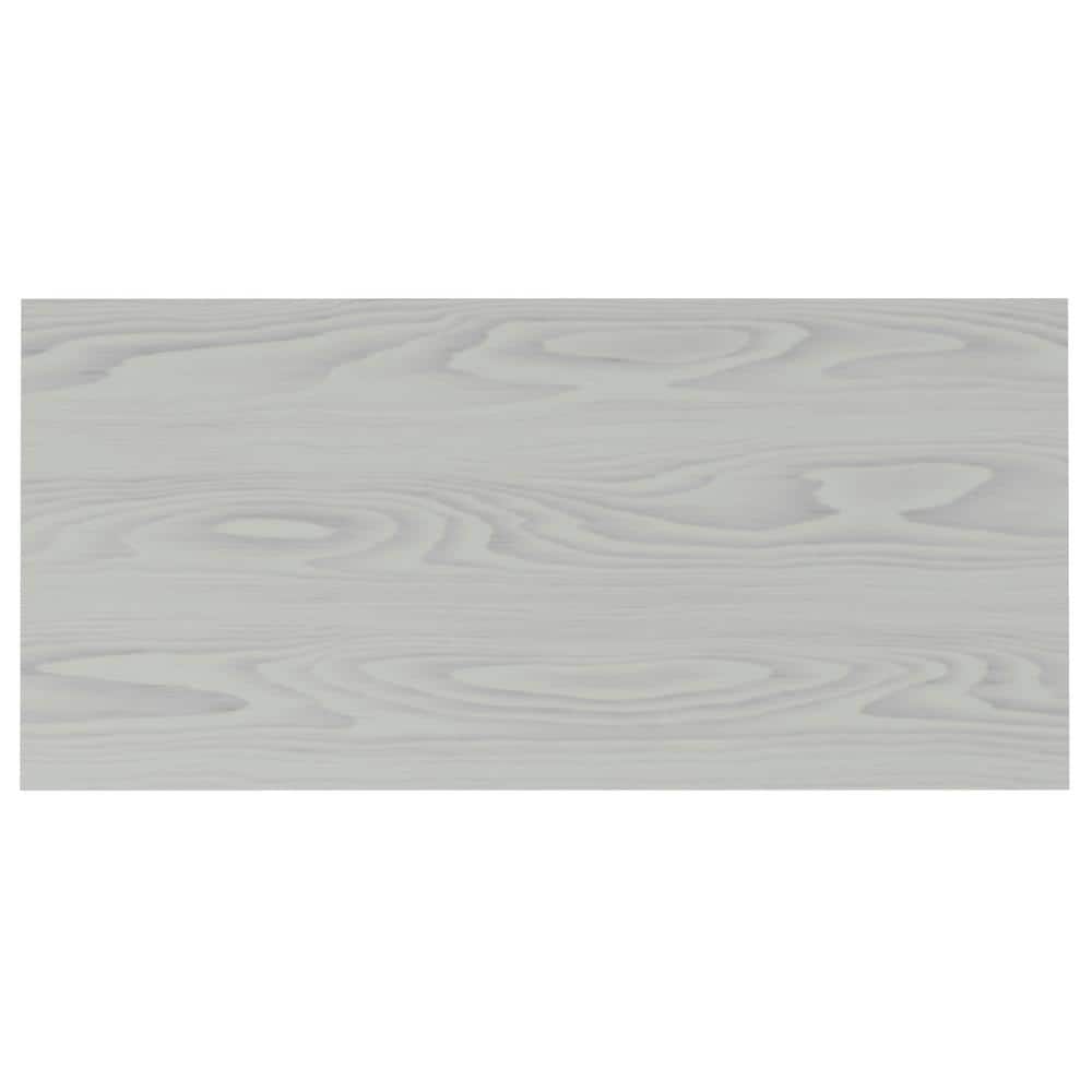 Fog Grey Solid Wood Adjustable 5-Shelf Bookcase